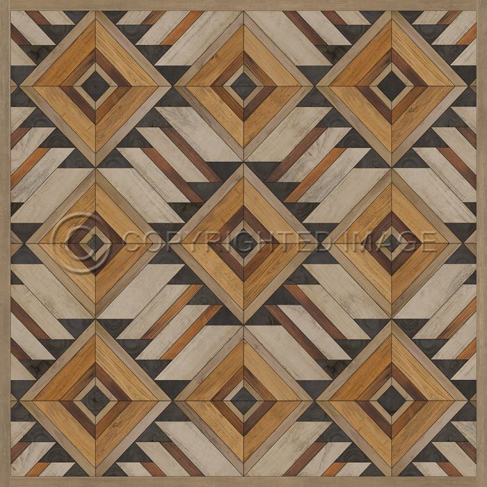 Spicher & Company Vintage Vinyl Floorcloth Mat (Norwegian Wood - Yukon - Logan)