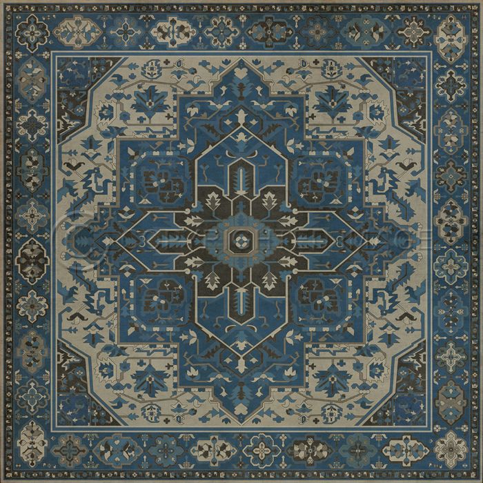 Spicher & Company Vintage Vinyl Floorcloth Mat (Persian Bazaar - Camelot - Lancelot)