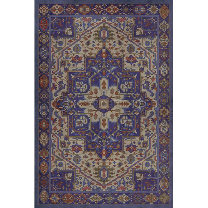 Vintage Vinyl Floorcloth Mats (Persian Bazaar - Camelot - Morgana)