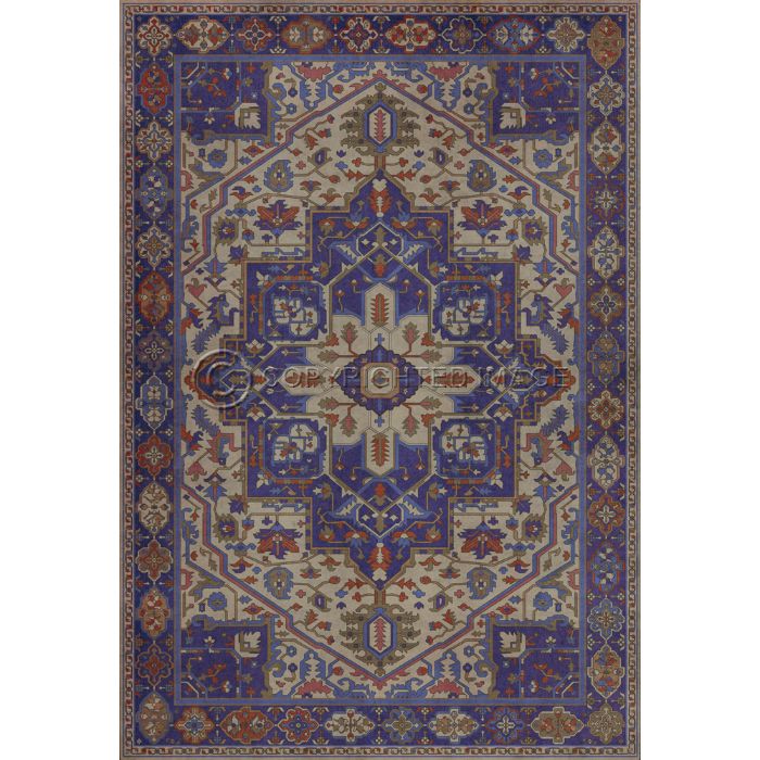 Vintage Vinyl Floorcloth Mats (Persian Bazaar - Camelot - Morgana)