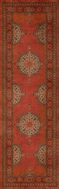 Vintage Vinyl Floorcloth Mats (Persian Bazaar - Tabriz - Amesha)
