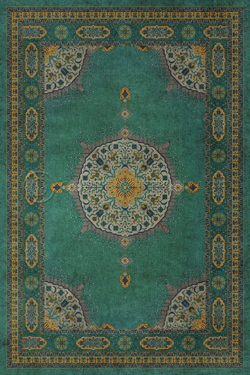 Vintage Vinyl Floorcloth Mats (Persian Bazaar - Tabritz - Avesta)