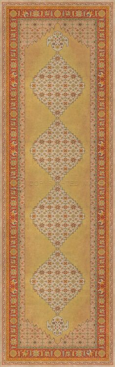 Vintage Vinyl Floorcloth Mats (Persian Bazaar - Agra - Bishan)