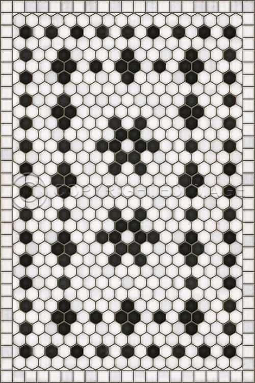 Spicher and Company Mosaic Vintage Vinyl Design B Modern Area Rugs