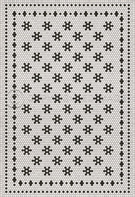 Vintage Vinyl Floorcloth Mat (Mosaic B - Clemont Avenue) – Hudson