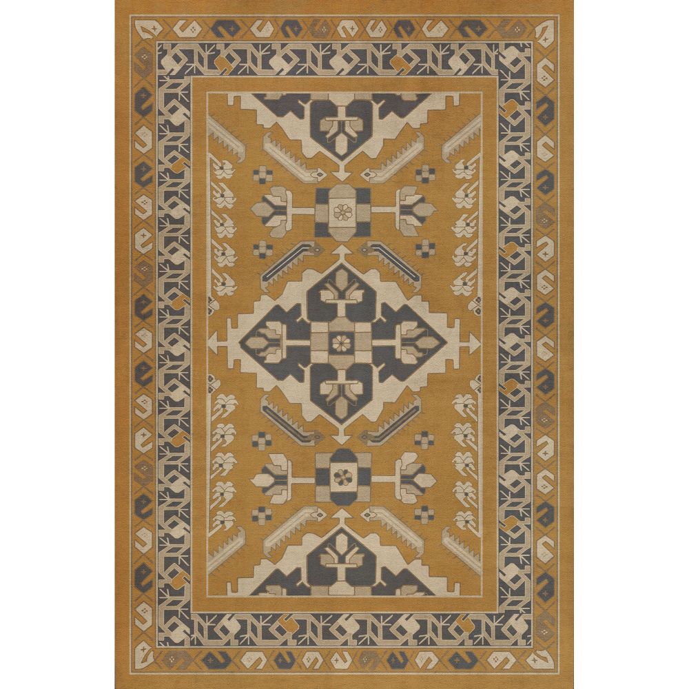 Vintage Vinyl Floorcloth Mat (Persian Bazaar - Hamadan - Noor)