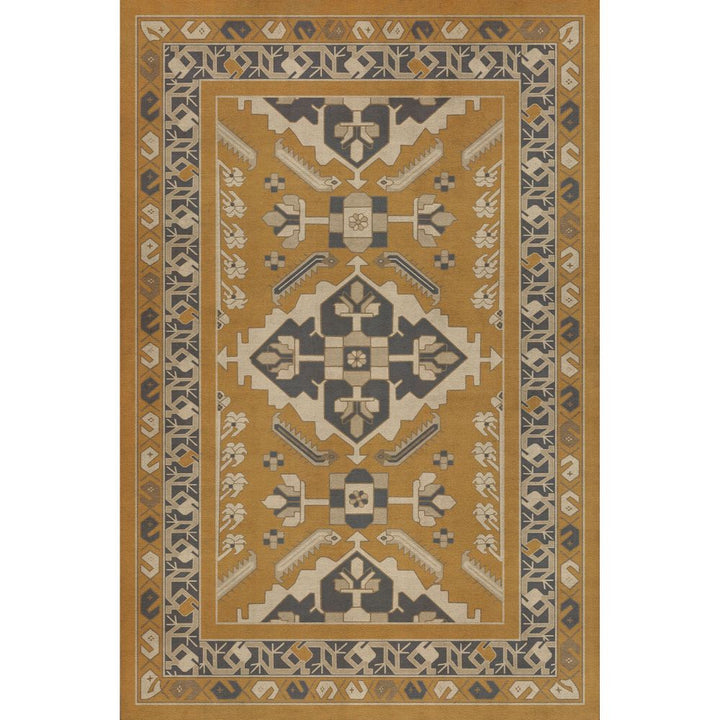 Vintage Vinyl Floorcloth Mat (Persian Bazaar - Hamadan - Noor)