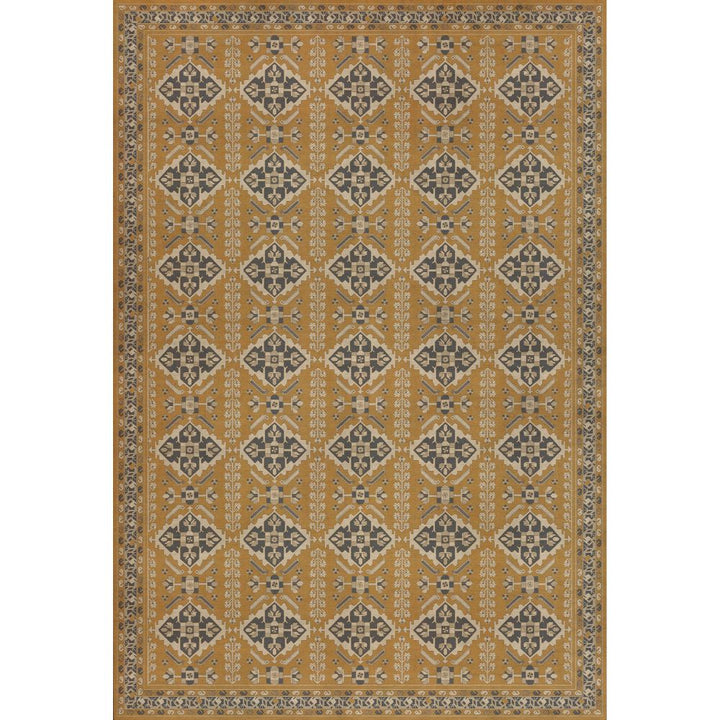 Vintage Vinyl Floorcloth Mat (Persian Bazaar - Hamadan - Noor)