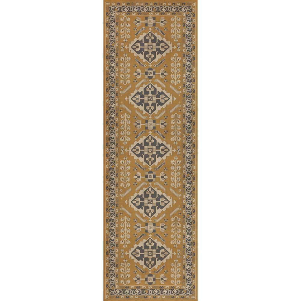 Vintage Vinyl Floorcloth Mat (Persian Bazaar - Hamadan - Noor)