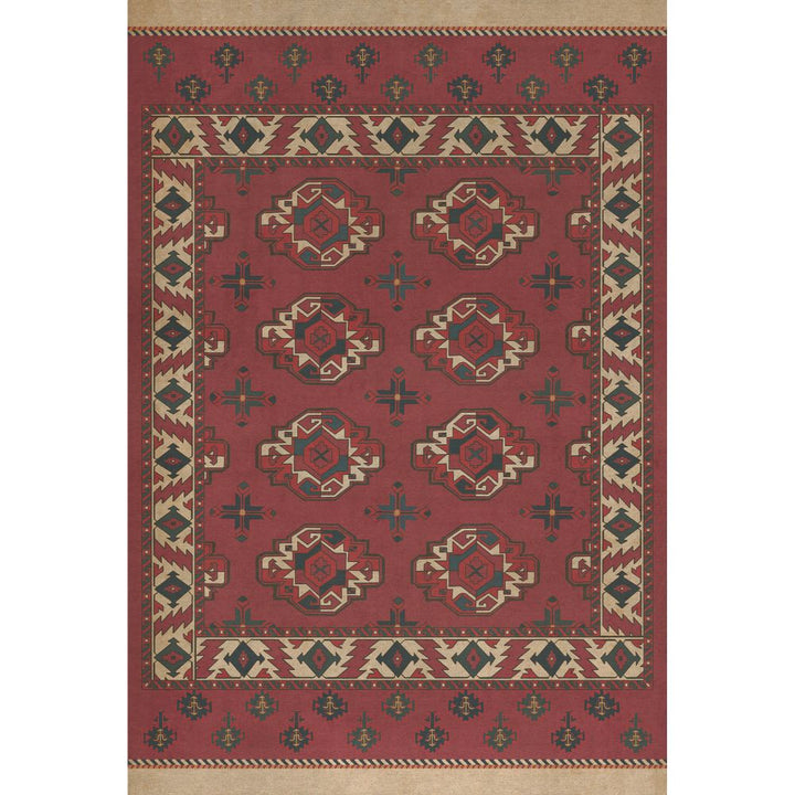 Spicher & Company Vintage Vinyl Floorcloth Mat (Persian Bazaar - Chuval Gul - Nazar)