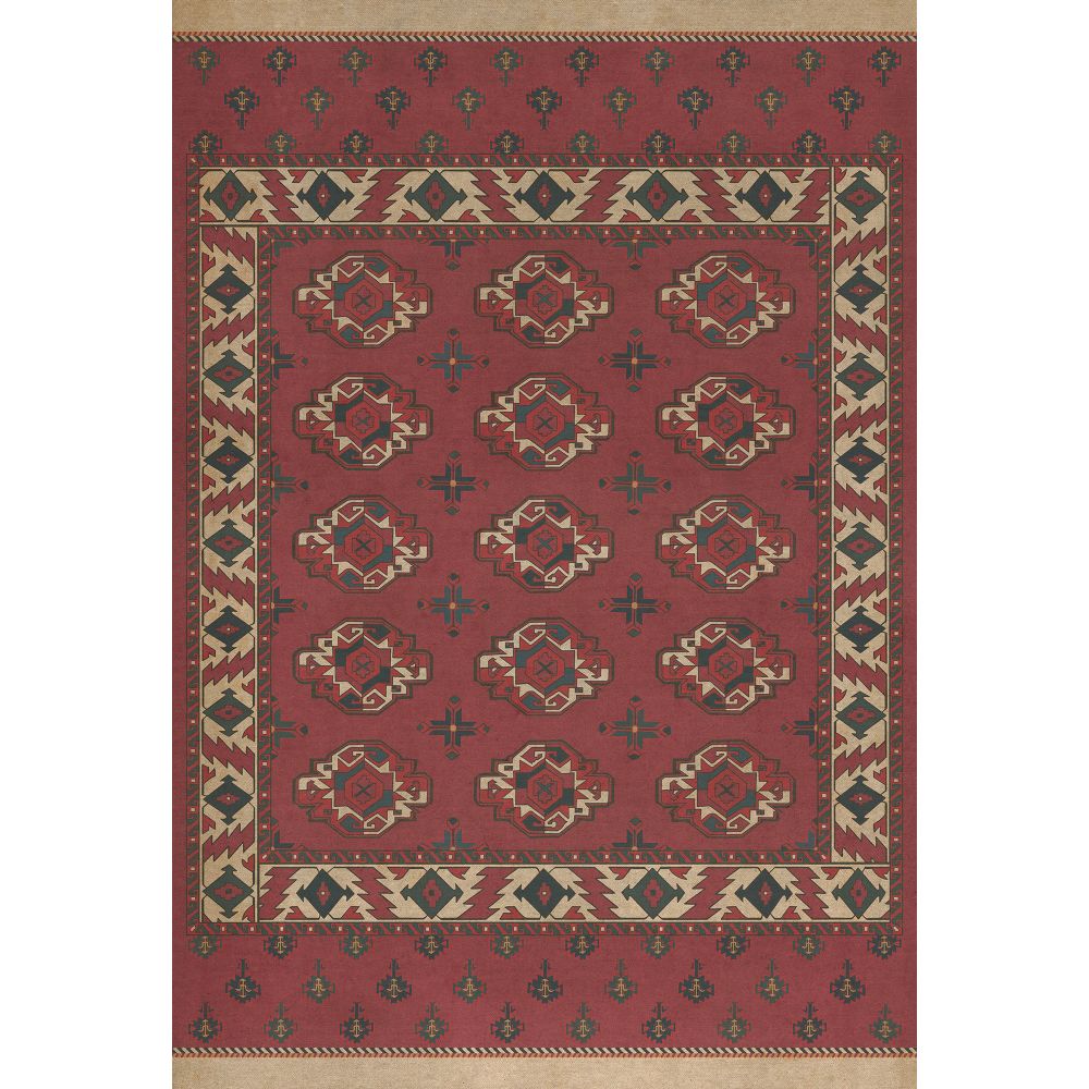 Spicher & Company Vintage Vinyl Floorcloth Mat (Persian Bazaar - Chuval Gul - Nazar)