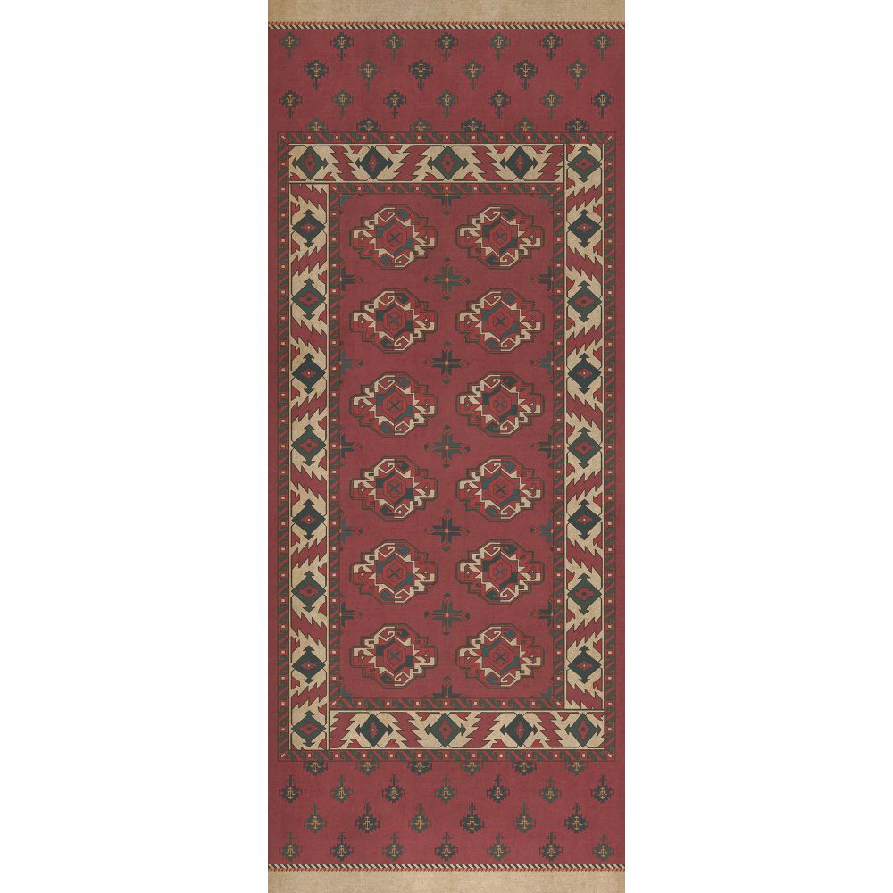 Spicher & Company Vintage Vinyl Floorcloth Mat (Persian Bazaar - Chuval Gul - Nazar)