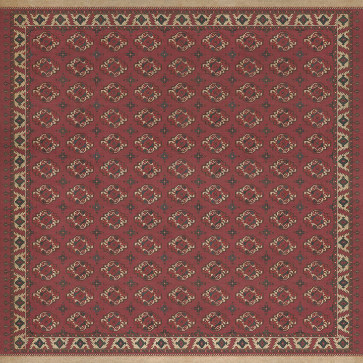 Spicher & Company Vintage Vinyl Floorcloth Mat (Persian Bazaar - Chuval Gul - Nazar)