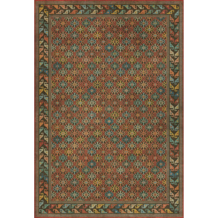 Spicher & Company Vintage Vinyl Floorcloth Mat (Persian Bazaar - Daghestan - Vedma)