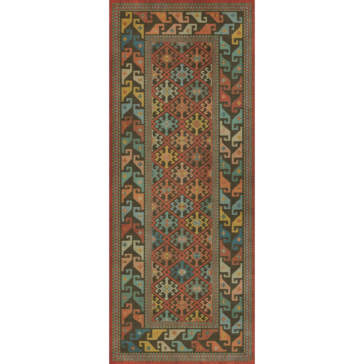 Spicher & Company Vintage Vinyl Floorcloth Mat (Persian Bazaar - Daghestan - Vedma)