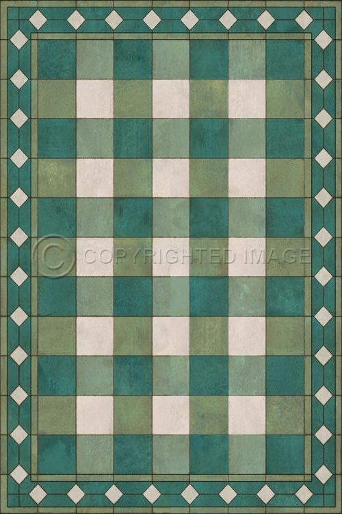 Green Gingham Vinyl