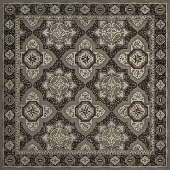 Vinyl Floorcloth Mat (Williamsburg - Antiquary - First Edition)