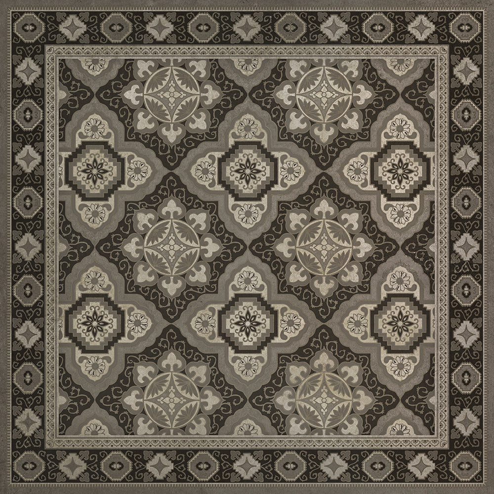 Vinyl Floorcloth Mat (Williamsburg - Antiquary - First Edition)