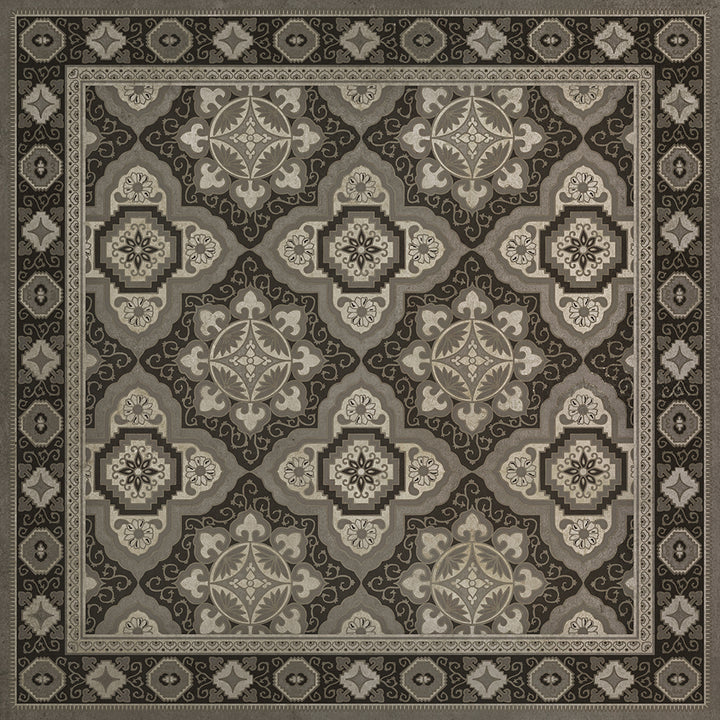 Vinyl Floorcloth Mat (Williamsburg - Antiquary - First Edition)