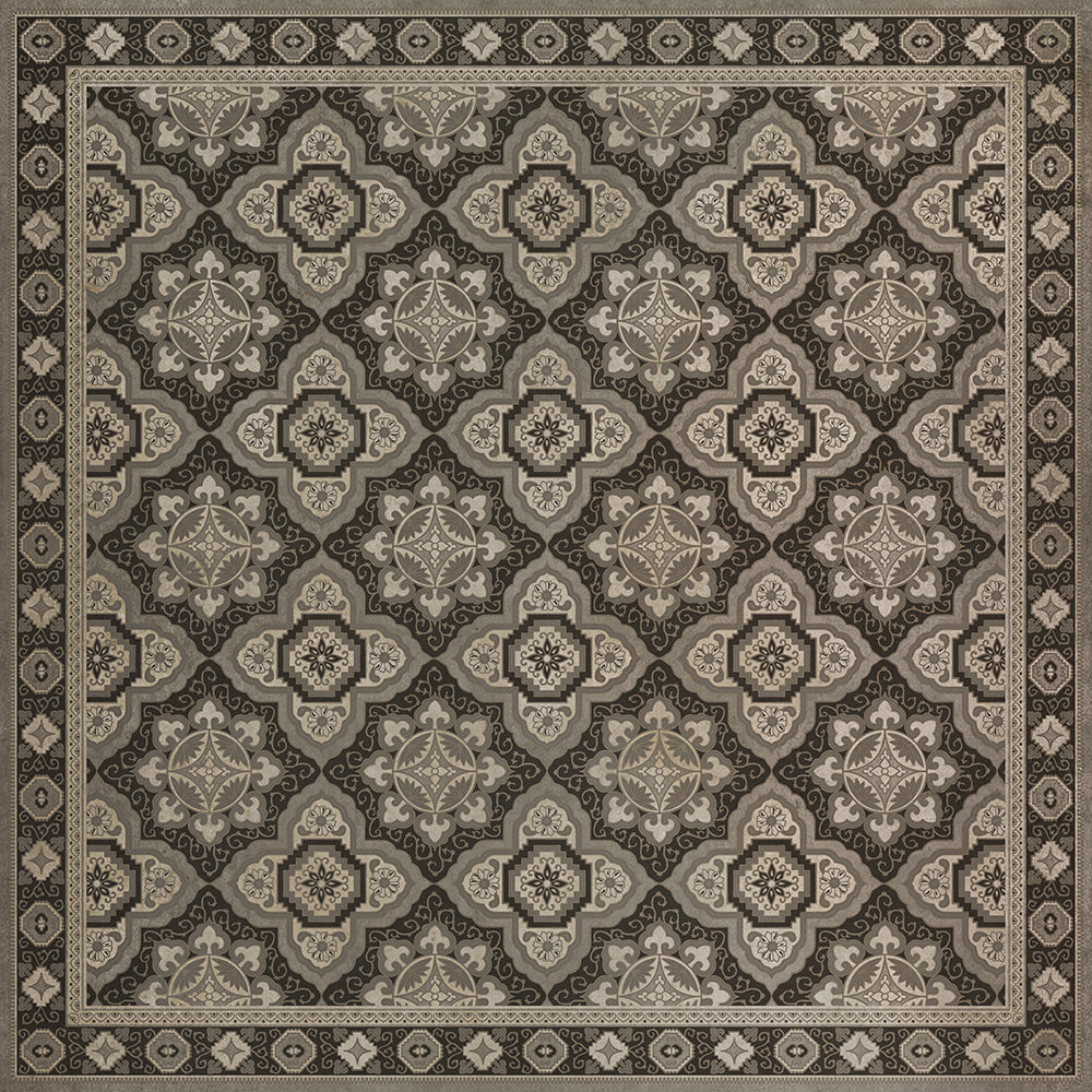 Vinyl Floorcloth Mat (Williamsburg - Antiquary - First Edition)