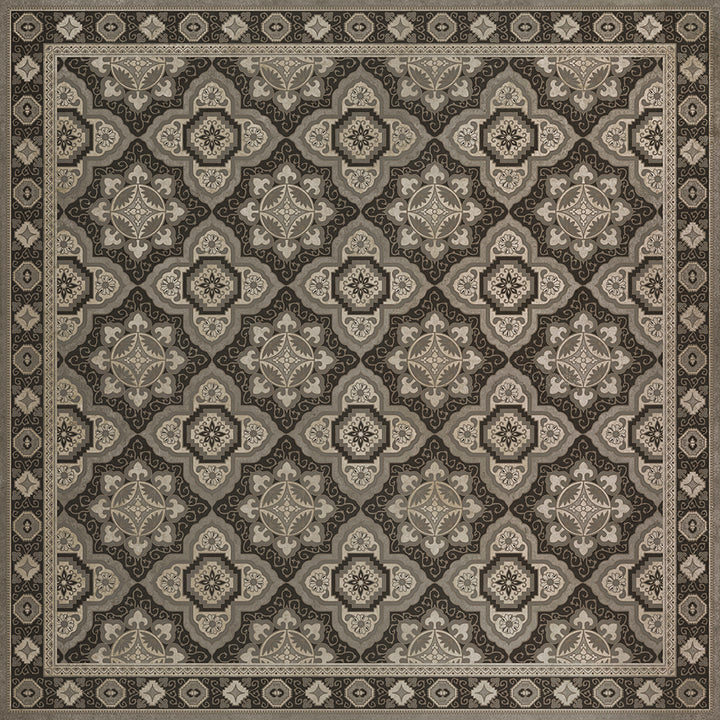 Vinyl Floorcloth Mat (Williamsburg - Antiquary - First Edition)