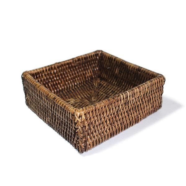 Rattan Square Napkin Box Set of 2