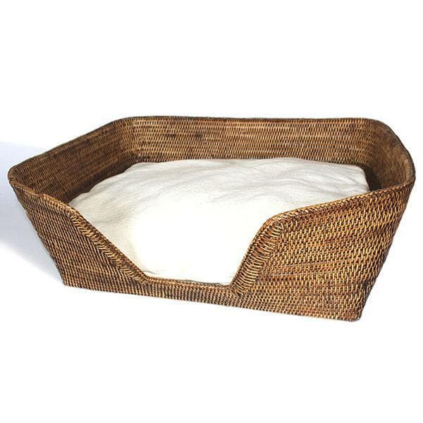 Large wicker outlet dog bed