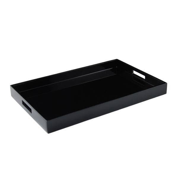 Lacquer Rectangle Tray - Black