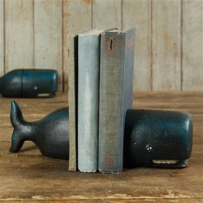 Whale Bookends, Cast Iron