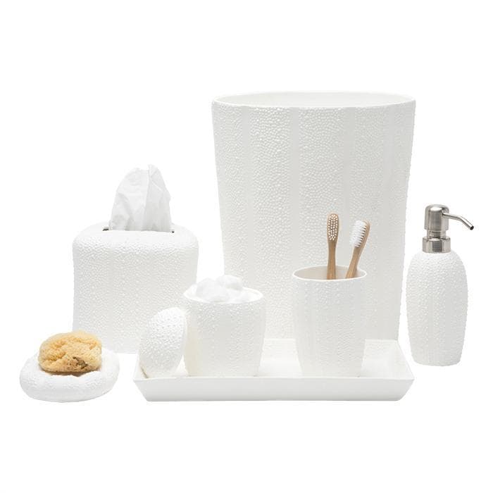 Hilo White Porcelain Tissue Box