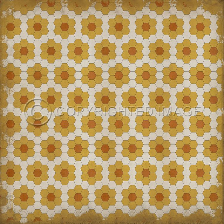 Spicher and Company Vintage Vinyl Floorcloth Mats (Pattern 2 Pushing Up Daisies)