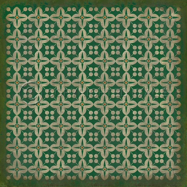 Spicher and Company Vintage Vinyl Floorcloth Mats (Pattern 3 The Emerald City)