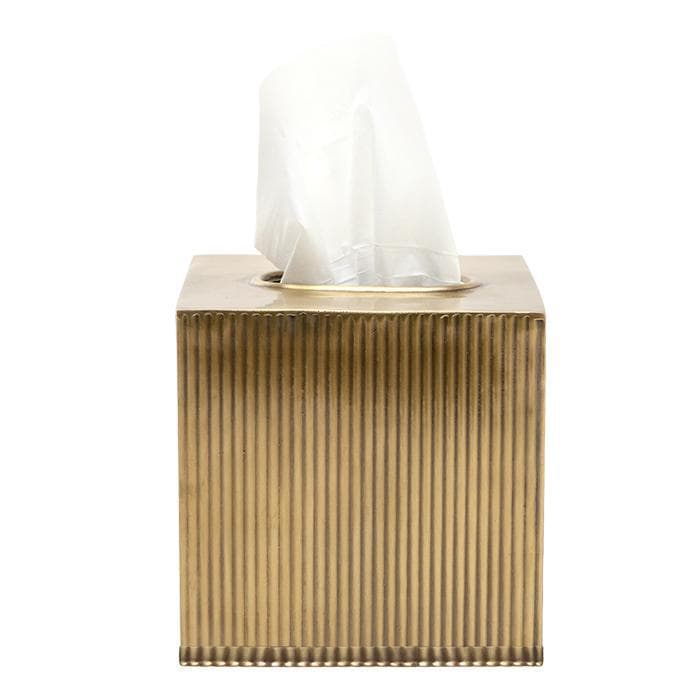 Redon Tissue Box - Antique Brass