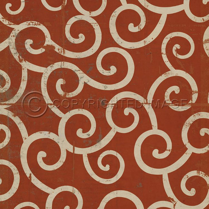 Vintage Vinyl Floorcloth Mats (Pattern 04 Captain Nemo)