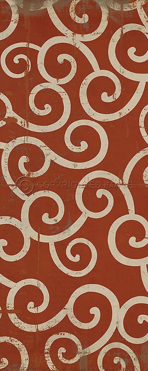 Vintage Vinyl Floorcloth Mats (Pattern 04 Captain Nemo)
