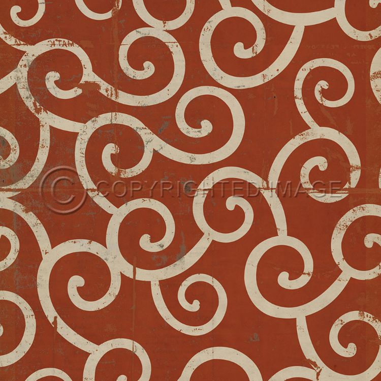 Vintage Vinyl Floorcloth Mats (Pattern 04 Captain Nemo)