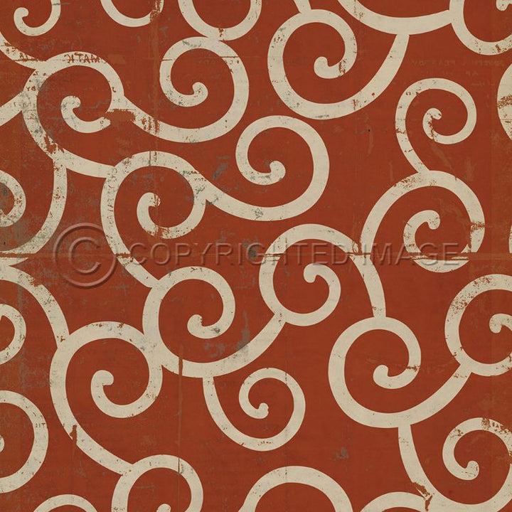 Vintage Vinyl Floorcloth Mats (Pattern 04 Captain Nemo)