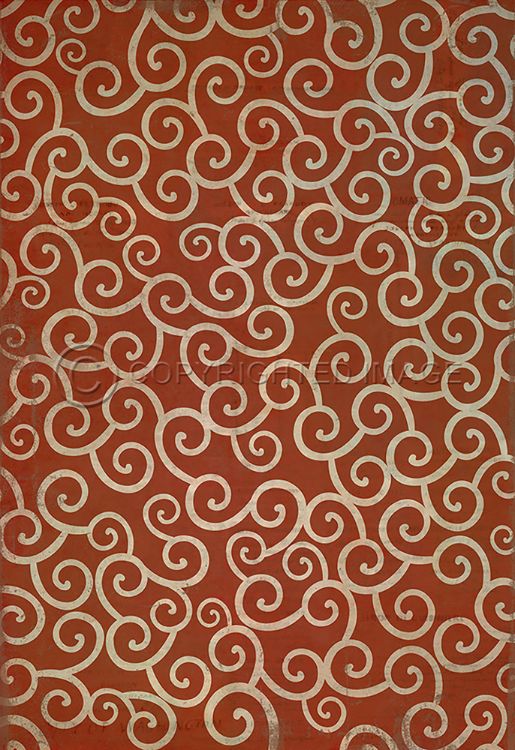 Vintage Vinyl Floorcloth Mats (Pattern 04 Captain Nemo)
