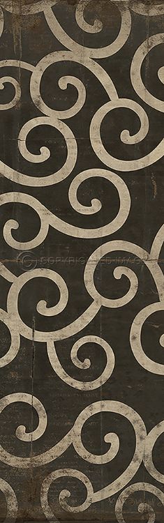 Vintage Vinyl Floorcloth Mats (Pattern 04 It Was A Dark And Stormy Night)