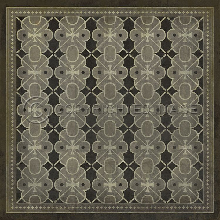 Vintage Vinyl Floorcloth Mats (Pattern 05 Dorian Gray)