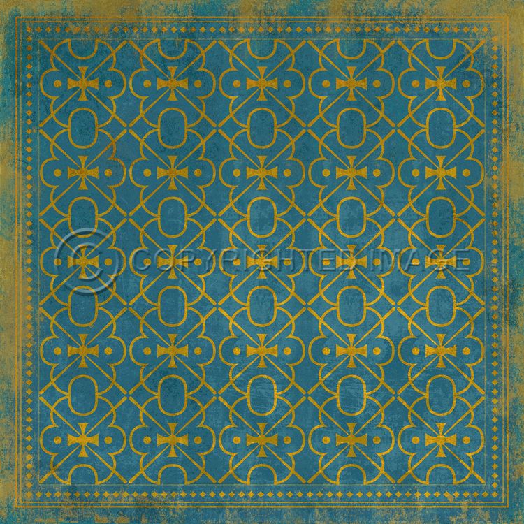 Vintage Vinyl Floorcloth Mats (Pattern 05 Drookit)