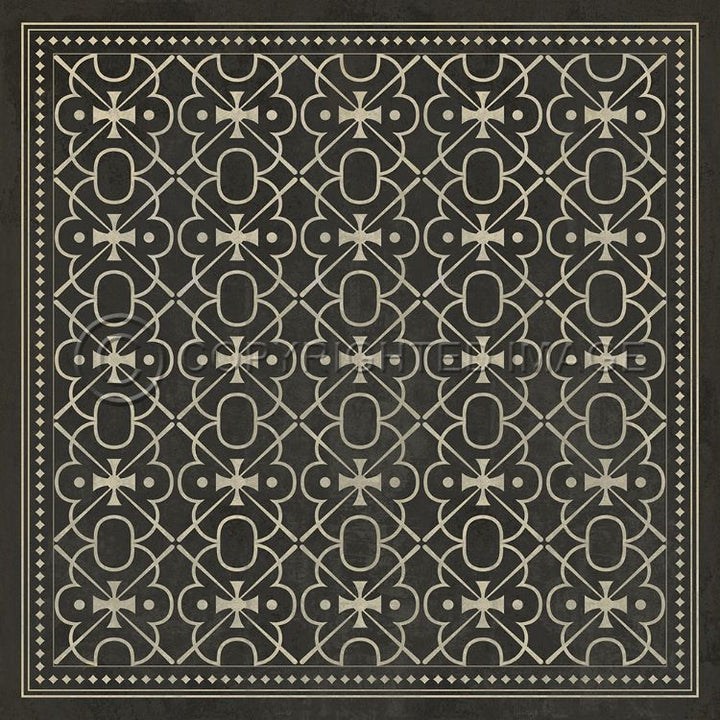 Vintage Vinyl Floorcloth Rug (Pattern 05 Moriarty)