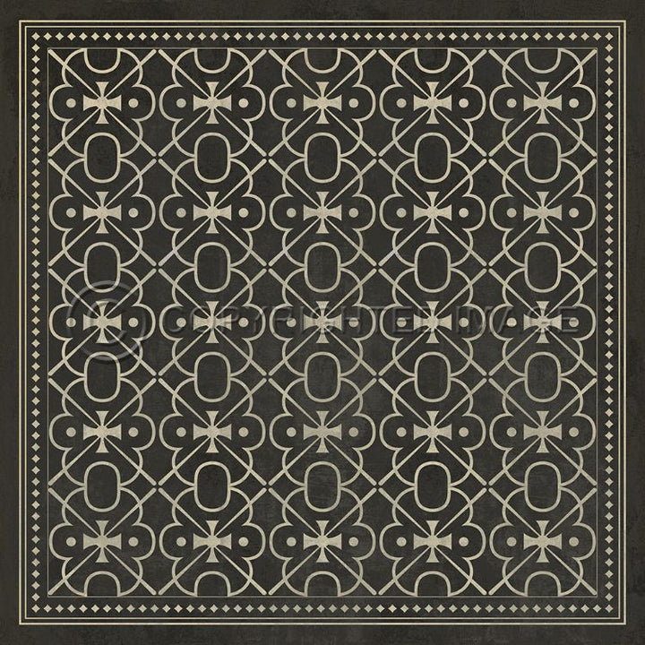 Vintage Vinyl Floorcloth Rug (Pattern 05 Moriarty)
