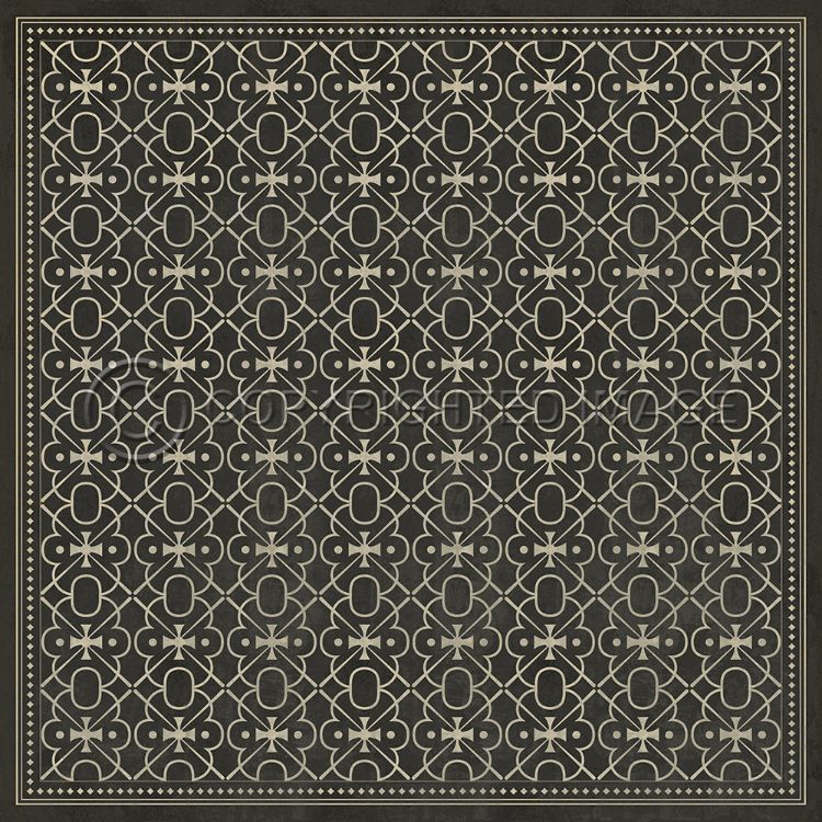 Vintage Vinyl Floorcloth Rug (Pattern 05 Moriarty)