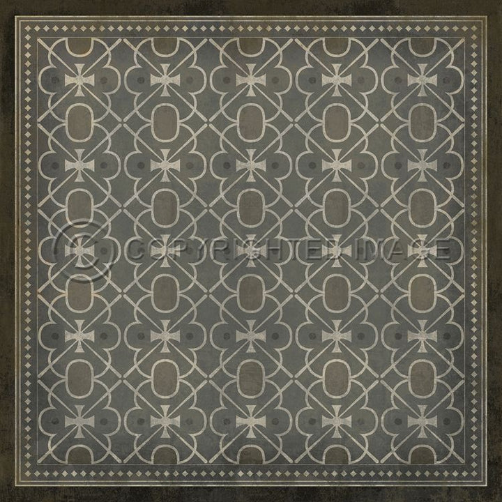 Vintage Vinyl Floorcloth Mats (Pattern 05 The River Thames)