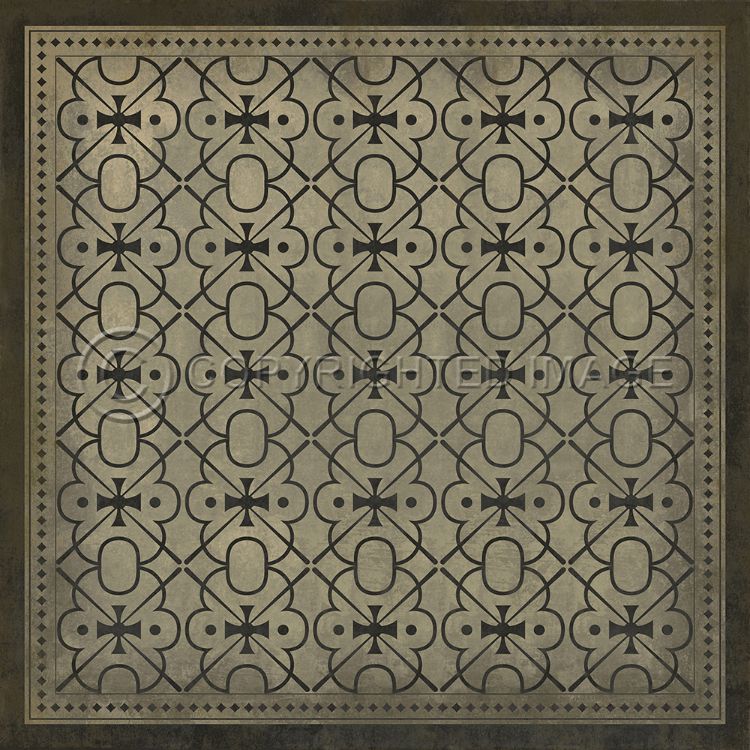 Vintage Vinyl Floorcloth Mats (Classic Pattern 05 Watson)