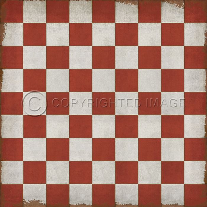 Vintage Vinyl Floorcloths (Pattern 07 Checked Out)