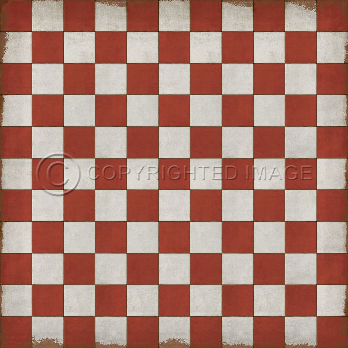 Vintage Vinyl Floorcloths (Pattern 07 Checked Out)
