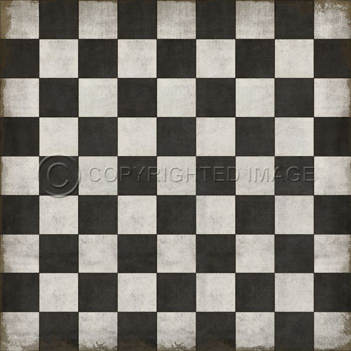 Vintage Vinyl Floorcloths Pattern 07 (Checkered Past)