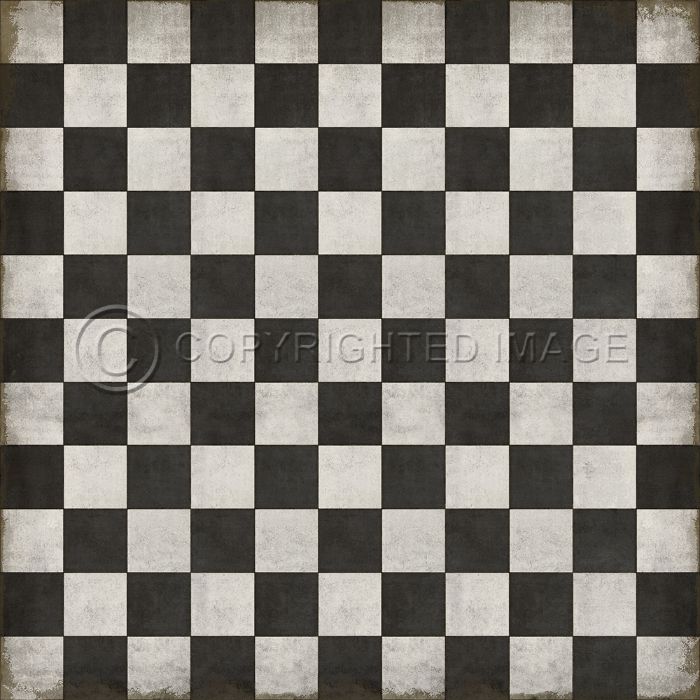 Vintage Vinyl Floorcloths Pattern 07 (Checkered Past)